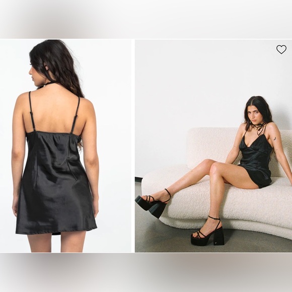 Black Silky Dress - Picture 4 of 4